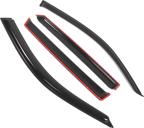 Vista 2 de Tuningpros Visor de ventana compatible con Toyota RAV4 2001-2005, DGWV2-439, deflector de montaje exterior, protector de lluvia, humo oscuro, juego