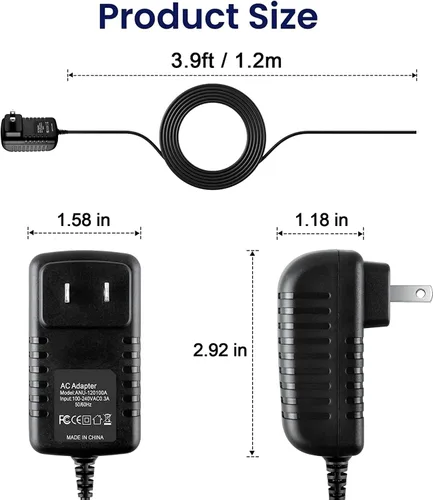 Vista 4 de Adaptador AC/DC para Sony D-EJ621 DEJ621 D-EJ721 DEJ721 DEJ721 Anti-Skip G-Protection Walkman Discman Reproductor de CD portátil Cable