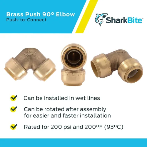 Vista 5 de Cash Acme SharkBite Codo sin plomo, U260LFA