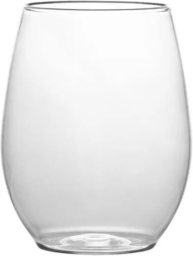 Vista 4 de PLASTICPRO Paquete de 6 Copas de Vino de Plástico Color Azul Aguamarina Sin Tallo Desechables de 12 oz Sin BPA Irrompibles Copas de Vino de Plástico