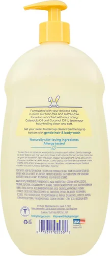 Vista 10 de Baby Magic Lavado suave para el cabello y el cuerpo aroma a polvo suave 30 onzas líquidas paquete de 4 con caléndula nutritiva y aceite de coco