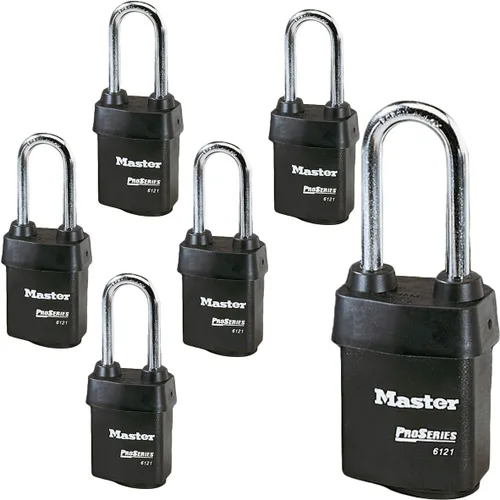 Vista 8 de Master Lock - Un (1) candado de alta seguridad serie Pro 6121NKALJ con tecnología BumpStop