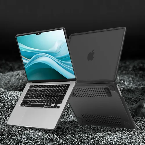 Vista 4 de MOSISO Funda compatible con MacBook Air de 15 pulgadas 2025 2024 2023 lanzamiento M4 A3241 M3 A3114 M2 A2941, carcasa rígida resistente de servicio