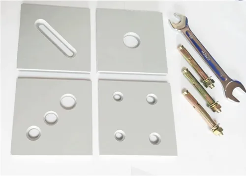 Vista 4 de Extrusora de lodo montada en la pared, extrusora de arcilla suave de acero inoxidable con 4 módulos, estructura de palanca y fácil de limpiar