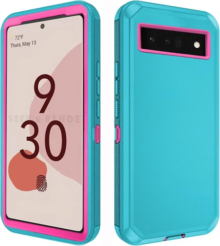 Vista 10 de Asuwish Funda de teléfono para Google Pixel 6 Pro, híbrida, resistente, a prueba de golpes, dura, a prueba de caídas, cuerpo completo, resistente