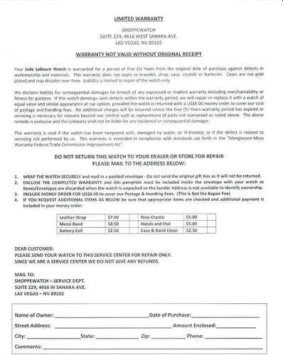 Vista 6 de Jade LeBaum Pulsera de acento de diamantes de imitación de cara grande para mujer, color marrón chocolate JB202747G, Marrón, Cronógrafo