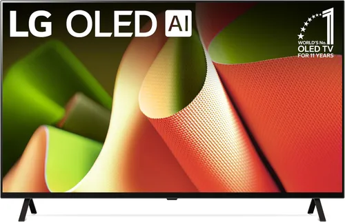 LG Pantalla plana con procesador Smart TV 4K de 55 pulgadas clase OLED serie B4 con control remoto mágico alimentado por IA con Alexa incorporado