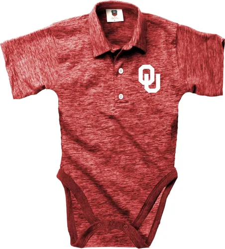 Vista 18 de Wes and Willy Baby Sports Fan Polo Snap Suit Romper Infantil Nublado Hilado Golf Creeper