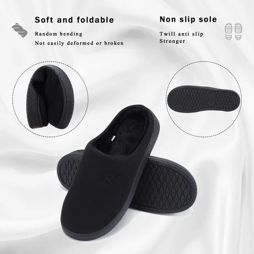 Vista 3 de Pantuflas de espuma viscoelástica para mujer y hombre.