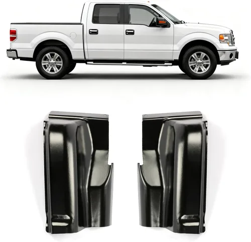 Vista 9 de ECOTRIC Cubiertas de esquina de cabina ABS compatibles con Ford F-150 F150 2004-2008 4 puertas Crew Cab Pickup Truck, reemplazo de panel