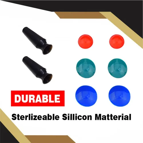 Vista 5 de Kodachi Protector de ojos corneales – Silicio pequeño, mediano, grande, juego de 3 pares con succión, 8 piezas