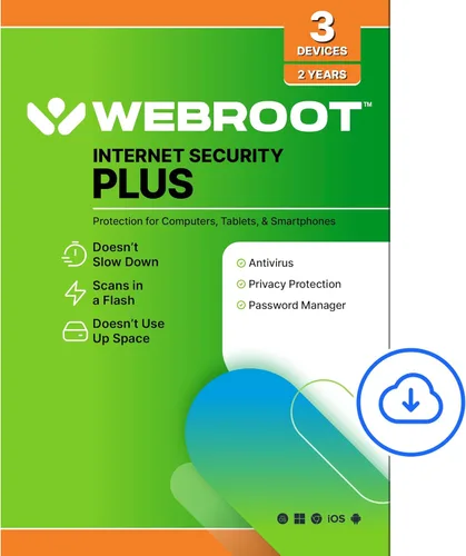 Vista 8 de Webroot Software antivirus 2023 3 dispositivos 2 años de descarga para PC/Mac