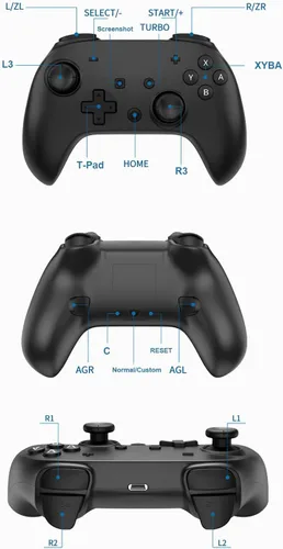 Vista 8 de Joso Controlador de juego móvil para iPhone iPad, juego directo, Bluetooth Gaming Gamepad Joystick funciona con la mayoría de iOS, iPad, juegos MFi