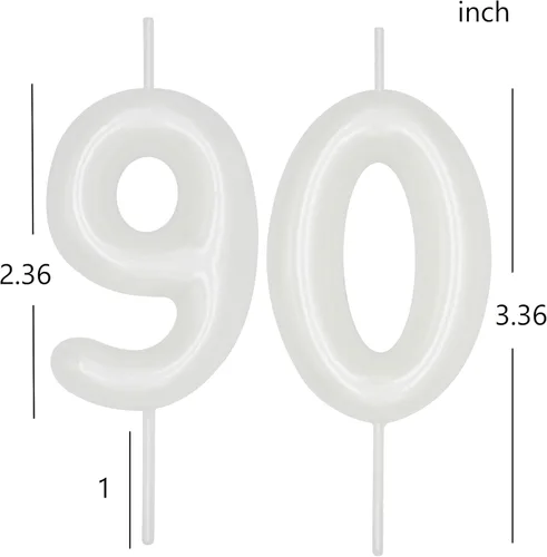 Vista 372 de DERVENTA Vela con números de 2.36 pulgadas, decoración perfecta para cumpleaños, brunch, postre, pastel, 1 pieza (número 0 rosa)