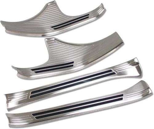 Vista 10 de Beautost Compatible con Subaru Forester 2026 2025 2024 2023 2022 2021 2020 2019 placa protectora de umbral de puerta de acero inoxidable