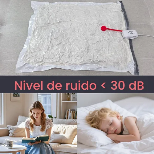 Vista 5 de Bolsas de almacenamiento al vacío para viajes, paquete de 10 bolsas de sellado al vacío para ropa de viaje, kit de embalaje de compresión con bomba