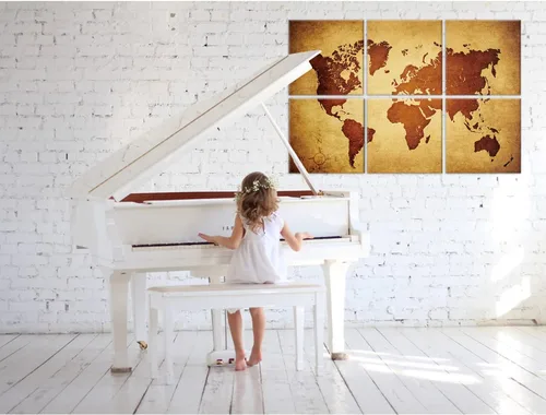 Vista 4 de JBER Paneles acústicos artísticos decorativos, paquete de 6 paneles acústicos artísticos para decoración de pared con autoadhesivo, adecuados