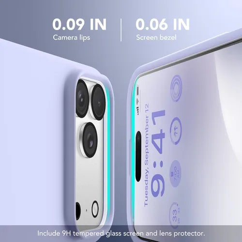 Vista 966 de GONEZ Funda magnética para iPhone 14, compatible con Magsafe, con protector de pantalla + protector de cámara, forro de microfibra antiarañazos