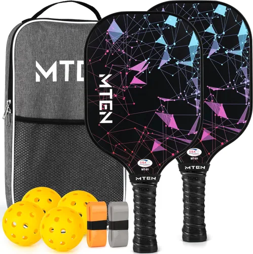 Vista 29 de Pickleball Paddles Set of 2 or 4, or Single Paddle – USAPA Approved Fiberglass Surface Pickleball Rackets Set for Men & Women