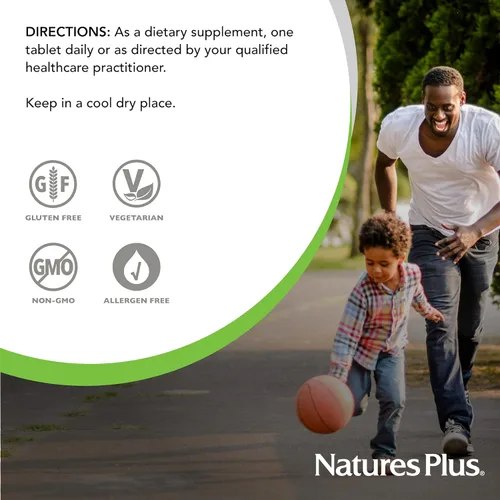 Vista 5 de NaturesPlus Hema-Plex Iron - 10 tabletas de liberación lenta - 85 mg de hierro quelado - Salud total de la sangre - con vitamina C y bioflavonoides