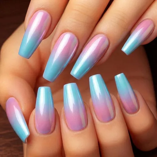 Vista 28 de MISUD Uñas Postizas - Uñas Largas Forma Ataúd con Pegamento en Negro Gótico, Diseño Acrílico Gótico de Rosa 24 piezas