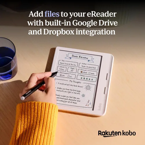 Vista 9 de Kobo Libra Colour eReader Pantalla Kaleido™ 3 de tinta E sin deslumbramiento de 7 pulgadas Opción de modo oscuro Audiolibros Resistente al