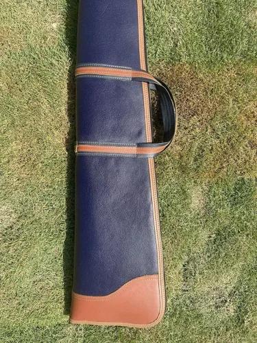 Vista 6 de Funda y bolsa de piel auténtica para pistola de caza