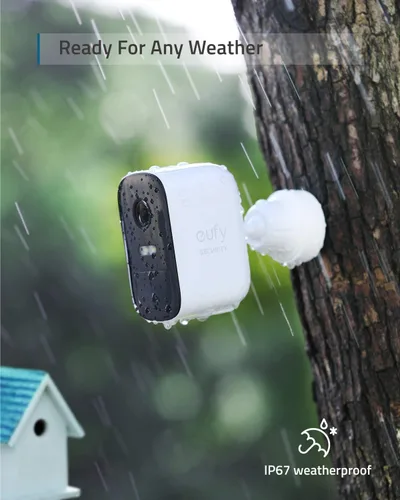 Vista 6 de eufy Security, eufyCam 2C - Kit de 2 cámaras, cámara de seguridad inalámbrica para exteriores, sistema de seguridad para el hogar, compatibilidad