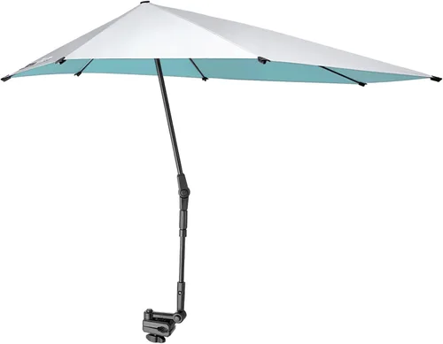 Vista 10 de G4Free Sombrilla ajustable UPF 50+ XL con abrazadera universal, protección UV, sombrilla para silla de playa, cochecito, silla de ruedas, carrito