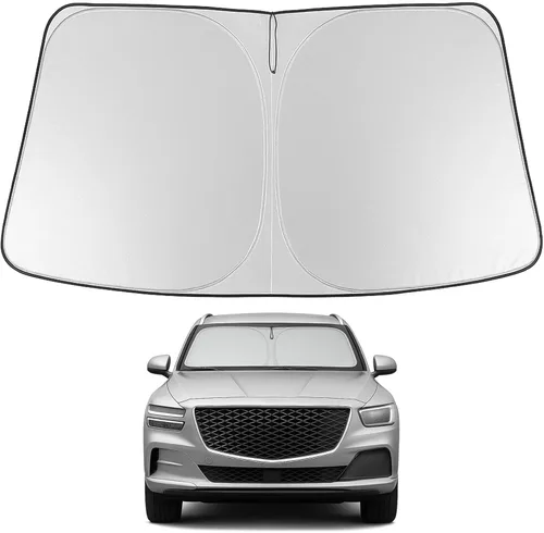 Vista 227 de Proadsy Parasol para parabrisas Rivian R1S 2022-2025 2026 de 4 capas plegable, protector de parasol frontal que bloquea los rayos UV, mantiene