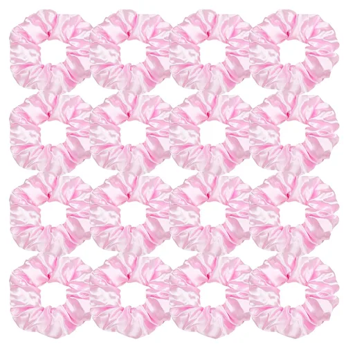 Vista 23 de Scrunchies - Bandas elásticas para el cabello, bandas elásticas para el cabello, paquete de accesorios neutros para el cabello, para mujeres y niñas