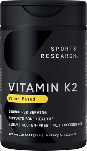 Vista 9 de 100 Microgramos de la vitamina K2 (como MK7) con aceite de coco orgánico para una mejor absorción, con MenaQ7 clínicamente probada y formulado sin