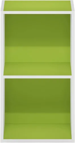 Vista 196 de Furinno - Estantería de cubos de 5 niveles serie Luder para libros y almacenamiento, color roble francés