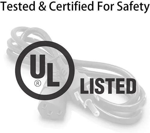 Vista 6 de Cable de alimentación de CA para Samsung Lg Panasonic Dynex Philips Toshiba LCD TV de 6 pies universal de 3 clavijas de repuesto [listado UL]