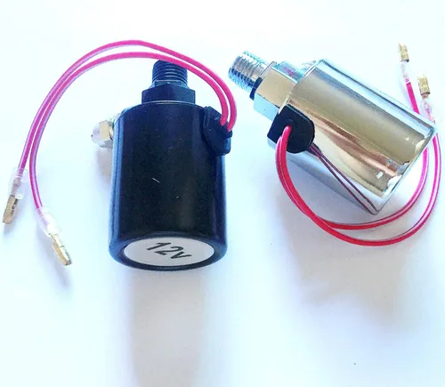 Vista 7 de Válvula solenoide de bocina de aire negro 12V piezas de camión Piezas de bocina Cuerno eléctrico Válvulas electrónicas Camión Electroválvula