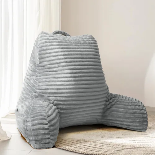 Vista 17 de Hearth & Harbor Almohada de lectura para cama para adultos, almohada de espalda para sentarse en la cama, almohadas de cama estándar para sentarse