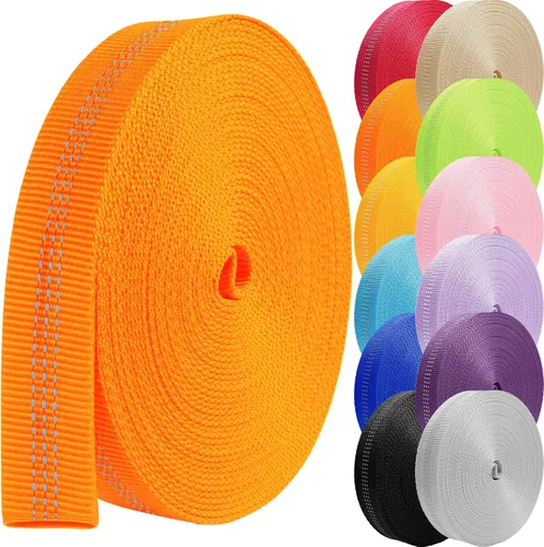 Correas tubulares de 1 pulgada Cincha CE UIAA Certificado Tubular Nylon Cincha Correa de Rescate Flejes, 10 25 50 3.3 yardas Correa de correas para