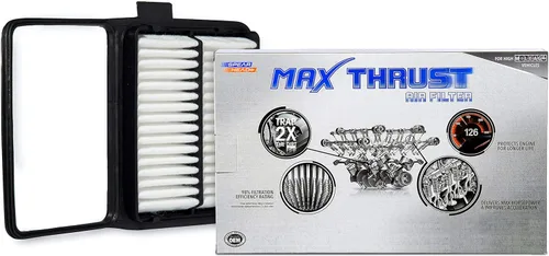 Vista 16 de Filtro de aire de motor Spearhead MPG Defense Max Thrust para vehículos de todo kilometraje, se adapta como el OEM, restaura MPG y aceleración
