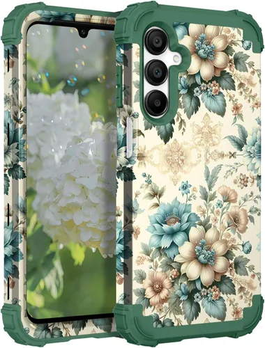 Vista 74 de Hocase Funda para Galaxy A13 5G, resistente a los golpes, protección de goma de silicona suave, funda protectora híbrida de plástico duro