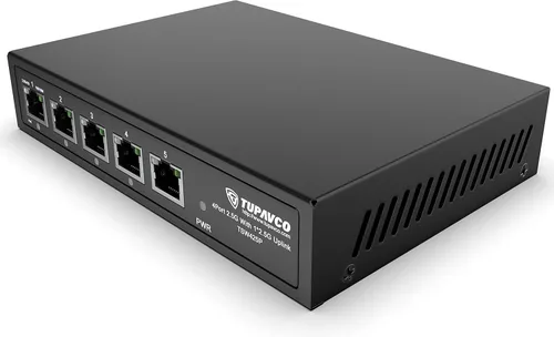 Vista 11 de Conmutador de 2.5 GB (5 puertos) para red Ethernet – Alta velocidad 10M/100M/1G/2.5G Gigabit (802.3bz) – Divisor LAN sin ventilador Plug & Play