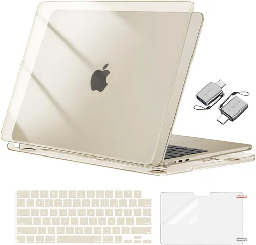 Vista 12 de Mosiso Funda para MacBook Air de 13 y 13.6 pulgadas, 2024, 2023 y 2022, M3 A3113, M2 A2681, Touch ID, carcasa rígida, cubierta de teclado, protector