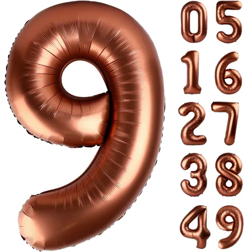 Vista 295 de Globos con números con estampado de vaca, globos de 40 pulgadas del número 0-9 (cero-nueve), globo de vaca para suministros de fiesta de cumpleaños