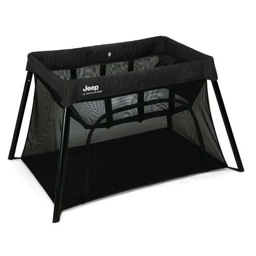 Vista 7 de Jeep Horizon Compact Travel 2 en 1 - Patio de juegos y moisés, color negro