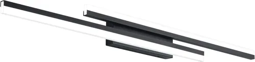 Vista 29 de PRESDE Barra de luz LED de tocador de baño de 32 pulgadas, moderna lámpara de pared de níquel cepillado sobre espejo 3CCT