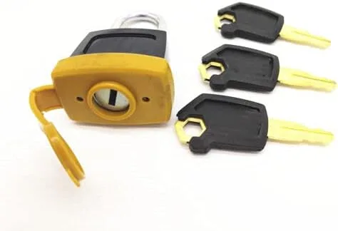 Vista 2 de Juego de 2 candados con 6 llaves para tapa de combustible Caterpillar (CAT) 5P8500 246-2641