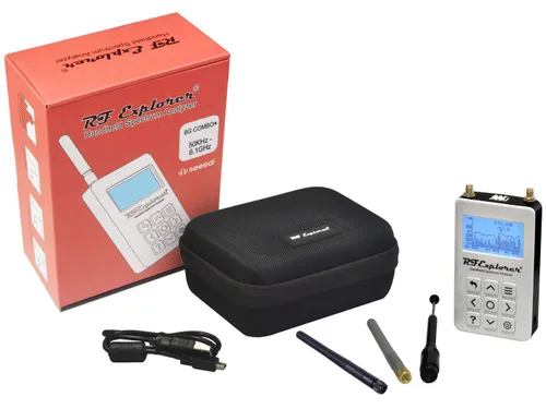 Vista 4 de RF Explorer Digital Handheld Spectrum Analyzer 4G Combo Plus - Delgado