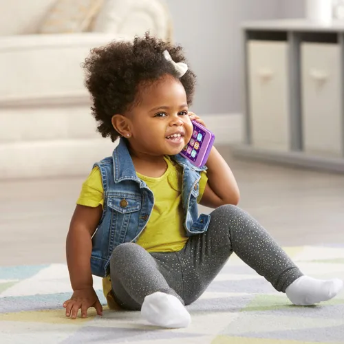 Vista 4 de LeapFrog Chat and Count Emoji - Teléfono, blanco, gran regalo para niños y niñas, Púrpura