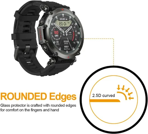 Vista 3 de Supershieldz Protector de pantalla de vidrio templado diseñado para Samsung Galaxy Watch 7/6/5/4 (1.575 pulgadas) y Galaxy Watch FE