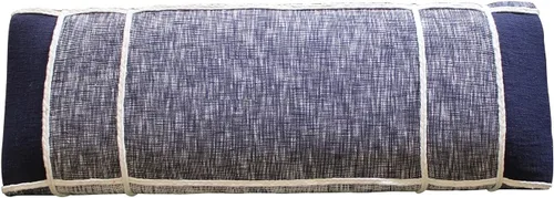 Vista 11 de LR Home Banco Abilene, 47 pulgadas de largo x 16 pulgadas de profundidad x 18 pulgadas de ancho, crema/gris
