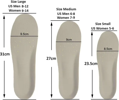 Vista 3 de Happystep Plantillas ortopédicas de espuma viscoelástica de poliuretano para fascitis plantar, plantillas cómodas, soporte de arco acolchado